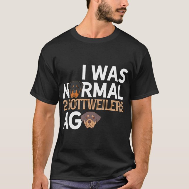 Camiseta Rottweiler Pai Engraçado Dia de os pais Rottie Cac (Frente)