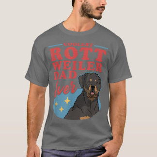 Camiseta Rottweiler Pai Rottweiler Proprietário do Cachorro