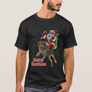 Camiseta Rottweiler Papai Noel Que Feliz Cão De Natal X M