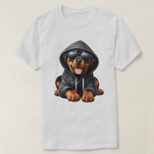 Camiseta Rottweiler Puppy com uma camisola-casaca