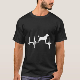 Camiseta Rottweiler Rottie Heartbeat Cão Mãe Pai Pet Gift