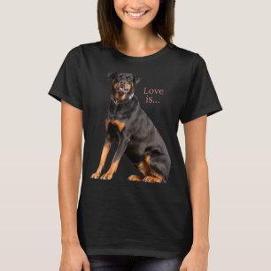 Camiseta Rottweiler Rottie Mãe Pai De Cachorro Adorava Pet