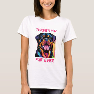 Camiseta Rottweiler Rottie Pastel Colorful Abstrato Dog Art