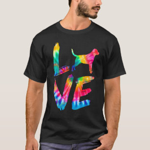 Camiseta Rottweiler Rottie Tie Dye Amor Cachorro Mãe Pai