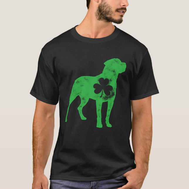 Camiseta Rottweiler St Patrick s Day Boys Girls Shamrock Do (Frente)