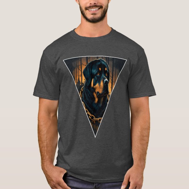 Camiseta Rottweilerdog headdog sport friend (Frente)