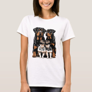 Camiseta Rottweilers, Rottweiler Como Guardiões Leais De Cr