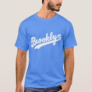 Camiseta Rotulação branca do t-shirt de Brooklyn