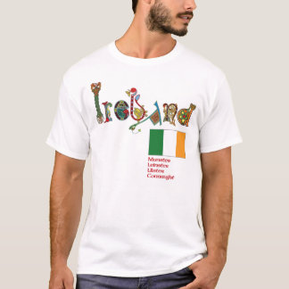 Camiseta Rotulação celta extravagante - Ireland