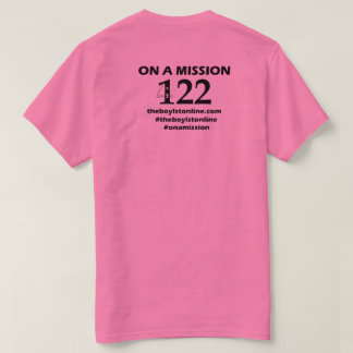 Camiseta "Rotulação preta (cor-de-rosa) do t-shirt de uma