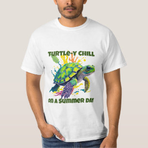 Camiseta ROTULAGEM MARÍTIMA EM T-Shirt DO DIA DE VERÃO