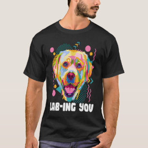 Camiseta Rotulando você, Dog Labrador Adote Lab