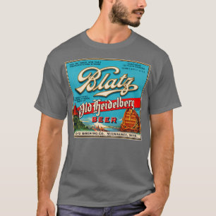 Camiseta Rótulo da cerveja da antiga Heidelberg da Blatz Re
