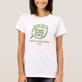 Camiseta Rótulo da Natureza - FEITO COM AMOR - FOLHA 1