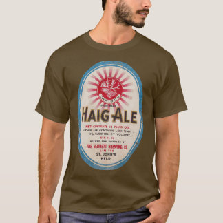 Camiseta Rótulo de Cerveja da Terra Nova Haig Ale T