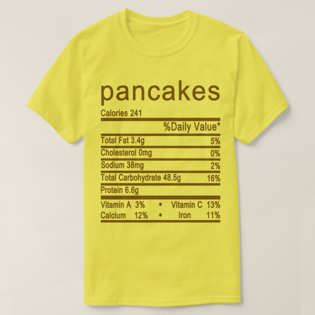 Camiseta Rótulo de Fatos Nutricionais (Frente do Design)