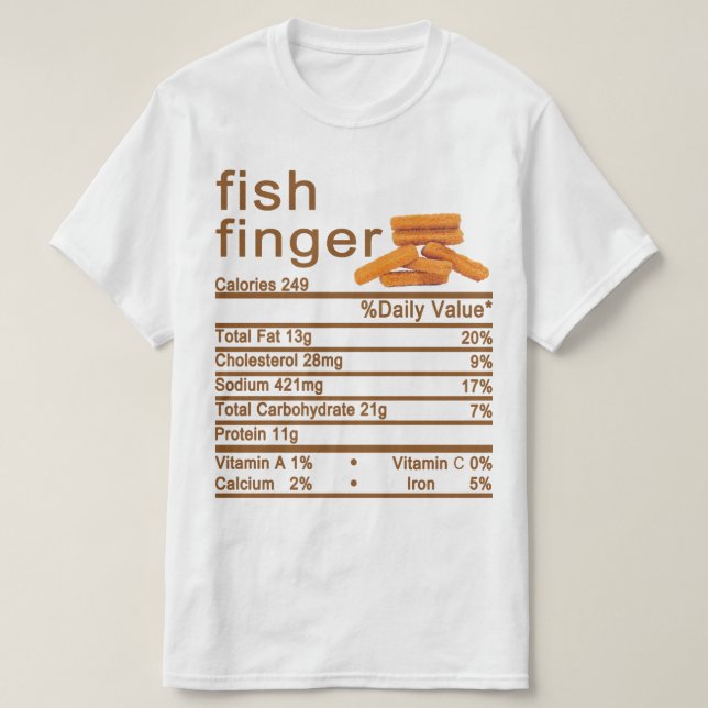 Camiseta rótulo de Fatos Nutricionais (Frente do Design)