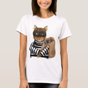 Camiseta Rótulo de Gato