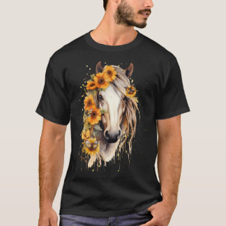 Camiseta Rótulo de girassol