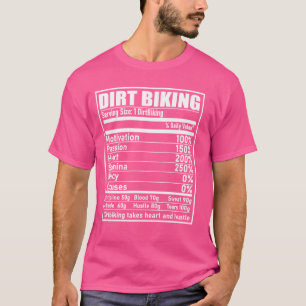 Camiseta Rótulo de Nutrição de Camada Engraçada Motocross M