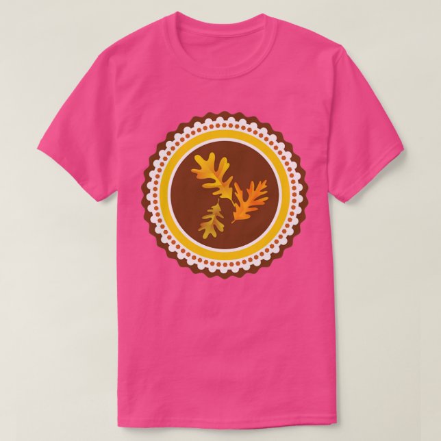 Camiseta Rótulo de outono (Frente do Design)