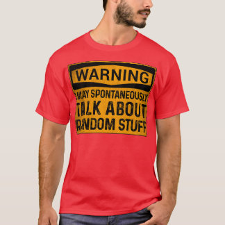 Camiseta Rótulo de Sinal de Advertência ADHD