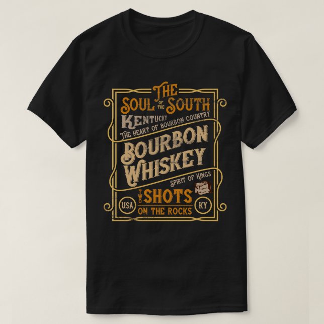 Camiseta Rótulo de vinheta retrógrado em apuros (Frente do Design)