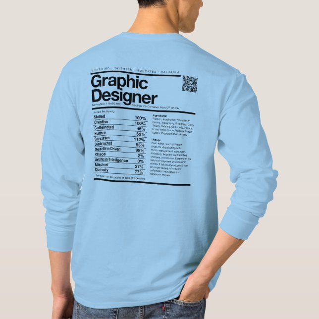 Camiseta Rótulo do Designer (Verso)