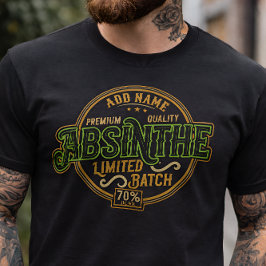 Camiseta Rótulo do Líquido de Aguardente de Plantas Herbais