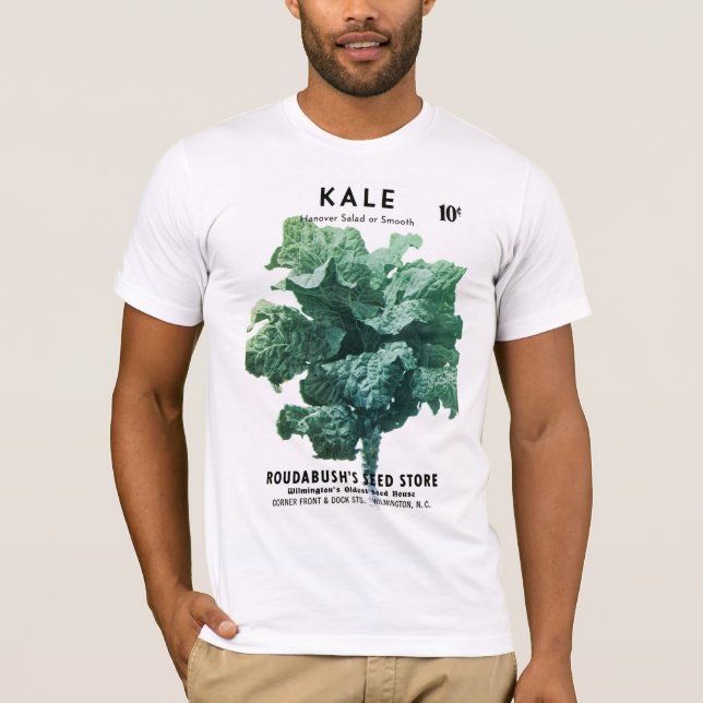 Camiseta Rótulo do Pacote de Sementes de Kale (Frente)