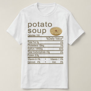 Camiseta Rótulo dos fatos nutricionais
