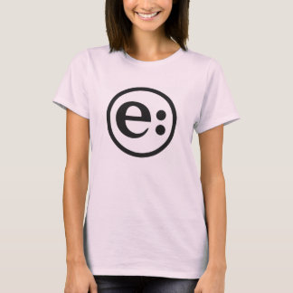 Camiseta Rótulo ecológico clássico da T-Shirt feminina