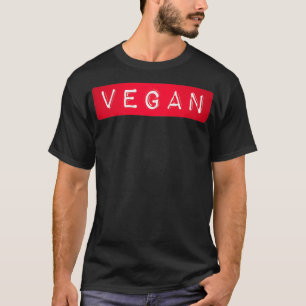 Camiseta Rótulo Vegan - Rótulo Engraçado para Peo Diet B