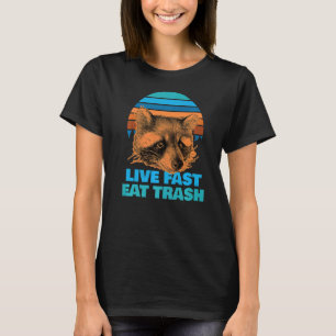 Camiseta Rótulos Raccoons da Vida Selvagem Fã Amor Animal