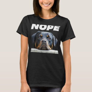 Camiseta Rotweiller Nope Rottie Face Não Ama Hoje O Meu Rai
