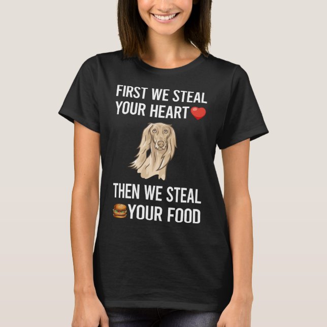 Camiseta Rouba seu coração, Saluki 01 (Frente)