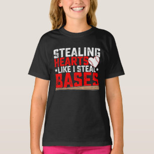 Camiseta Roubando Corações Como Eu Roubo Bases Beisebol