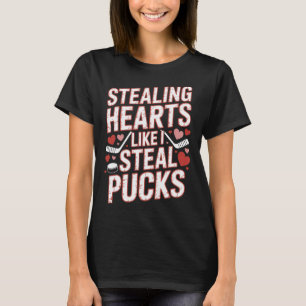 Camiseta Roubando Corações Como Eu Roubo Pucks de Hóquei Va