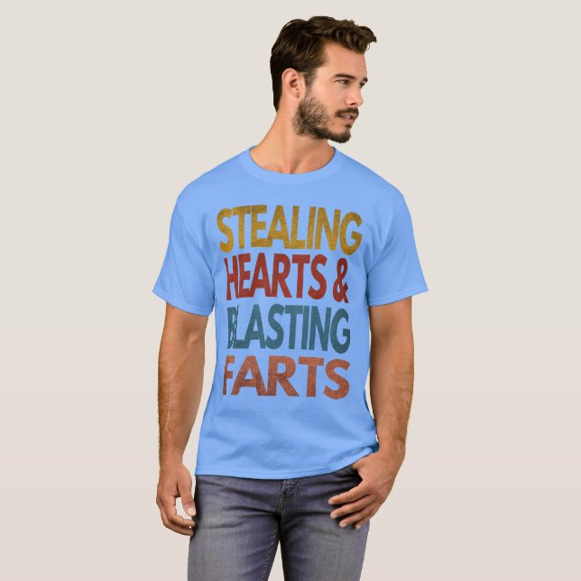 CAMISETA ROUBANDO CORAÇÕES E EXPLOSÃO DE PEDOS (Frente Completa)
