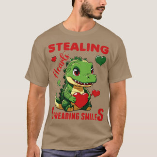 Camiseta roubando corações espalhando sorrisos