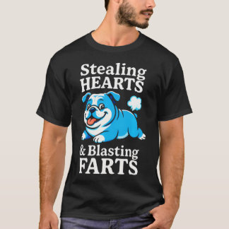 Camiseta Roubando Corações Explodindo Gases - Bulldog Engra