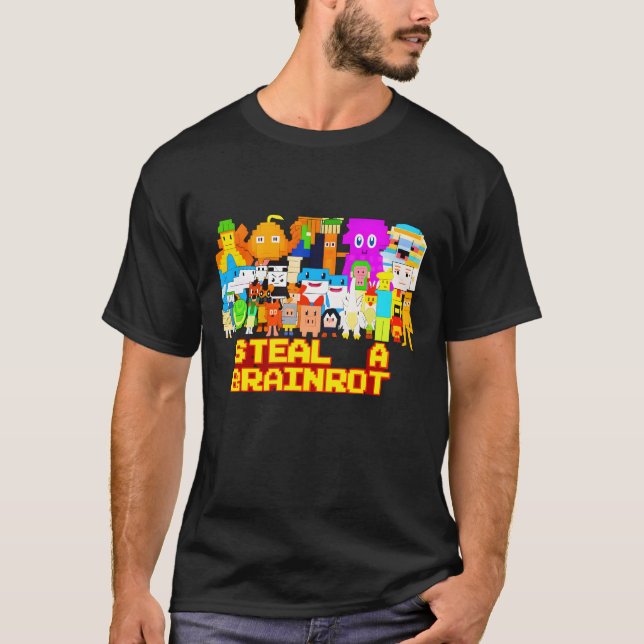 Camiseta Roubar um Brainrot (Frente)
