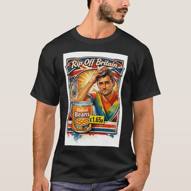 Camiseta Roube a Grã-Bretanha, feijão  (Frente)