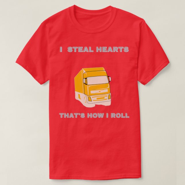 Camiseta Roubo corações que eu faço. (Frente do Design)