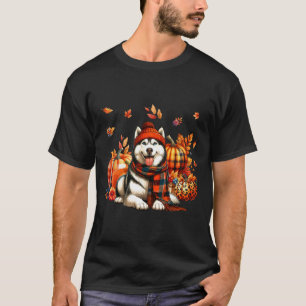 Camiseta Rouco Ação de Graças Leopard Pumpkins Cai Folhas L