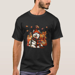 Camiseta Rouco Ação de Graças Leopard Pumpkins Cai Folhas L