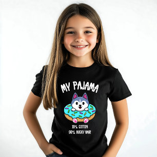 Camiseta Rouco Bonito Pajama Engraçado Rosquinha Cachorro