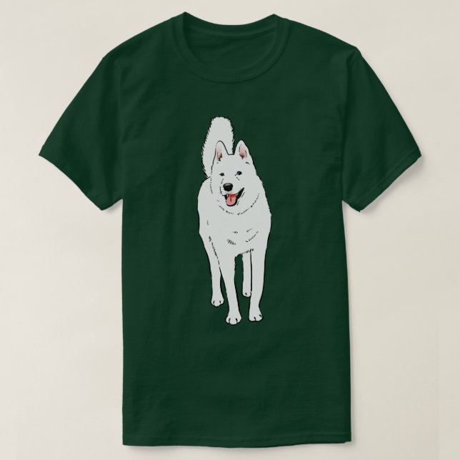 Camiseta Rouco branco com olhos azuis (Frente do Design)