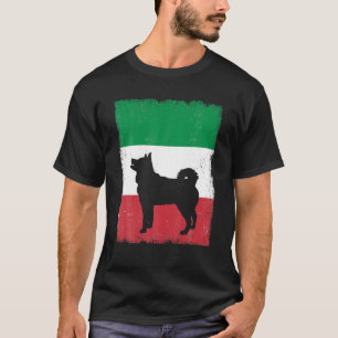 Camiseta Rouco Cachorro Itália Bandeira Itália Vintage Pai 