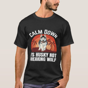 Camiseta Rouco Cão Engraçado Acalme-Se Seu Rouco Não Estran